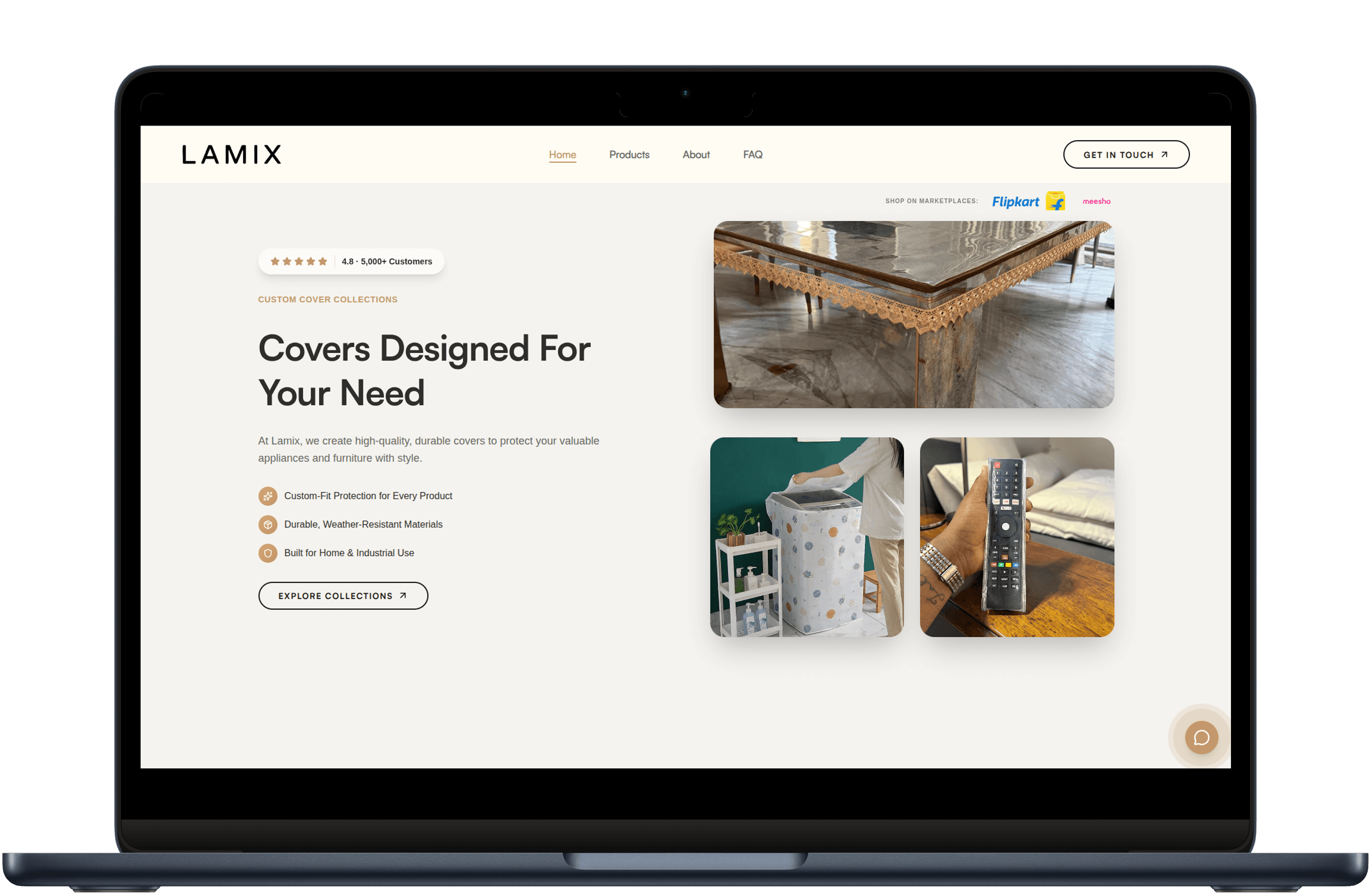 Lamix Covers interface preview